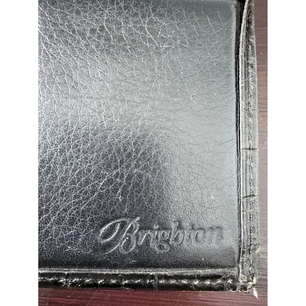 Brighton Brazilian Bree Woven Leather Wallet‎ Bifold Heart Charm